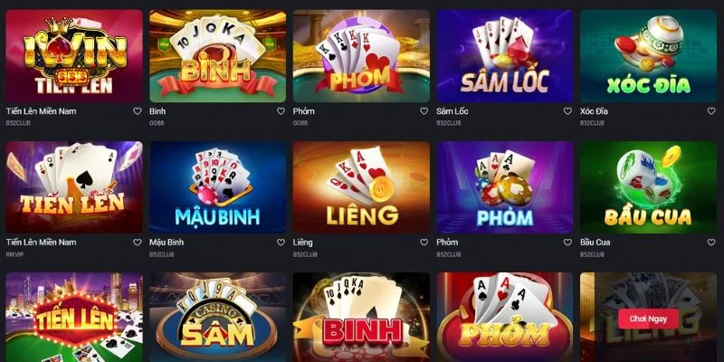 Game Bài IWIN - Đổi Thưởng Thả Ga, Nhận Quà Về Tay Cực Đã 2 Kho game cực đỉnh của sảnh game bài IWIN.